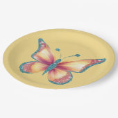 Vrolijke vlinder papieren bordje (Gekanteld)