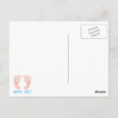 vrolijke voeten briefkaart (Achterkant)