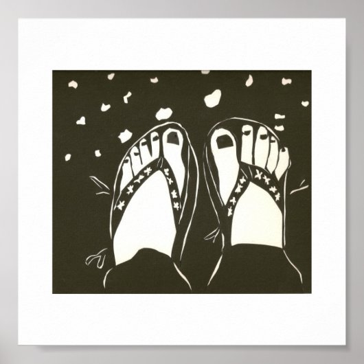 vrolijke voeten poster (Voorkant)