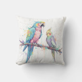 Vrolijke vogels kussen (Voorkant)