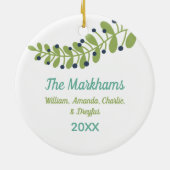 Vrolijke Vreugde Kerstmis Ornament (Achterkant)