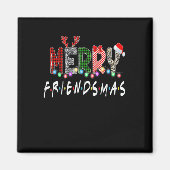 Vrolijke Vrienden als Kerstvrienden Matching Sweat Magneet (Voorkant)