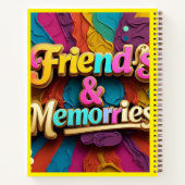 "Vrolijke vriendschapsmomenten" Notitieboek (Achterkant)