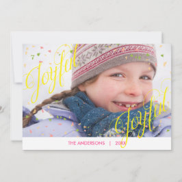 Vrolijke Vrolijke Confetti Foto - Kerstkaart
