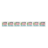 Vrolijke Vrolijke Gezegende Kerstboom Moderne Vaka Satijnen Lint (Voorkant)