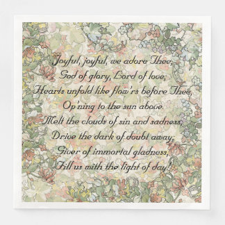 Vrolijke Vrolijke Hymne Veel Art Nouveau Bloemen Servet