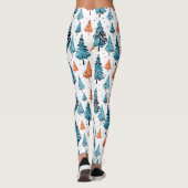 Vrolijke, vrolijke kerstbomen leggings (Achterkant)