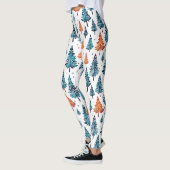 Vrolijke, vrolijke kerstbomen leggings (Links)