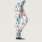 Vrolijke, vrolijke kerstbomen leggings (Rechts)