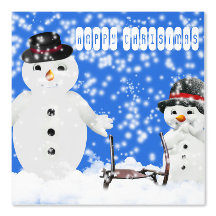Vrolijke vrolijke kersttekst Winter Sneeuw Gedrukt
