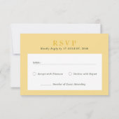 Vrolijke vrolijke kleurrijke Bloemen RSVP Response (Achterkant)