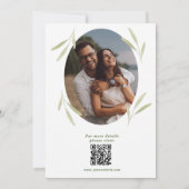 Vrolijke vrolijke kleurrijke bruiloft bewaar de da kaart (Achterkant)