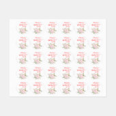 vrolijke vrouwendag wit labels (Vel)