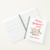 vrolijke vrouwendag wit notitieboek (Binnen)