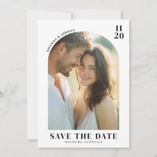 Vrolijke warme foto save the date
