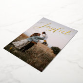 Vrolijke warme kerstwensen folie feestdagenkaart (Gedraaid)