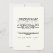 Vrolijke warme Scandinavische kerstboom Feestdagenkaart (Achterkant)