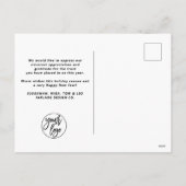 Vrolijke warme Scandinavische kerstbusiness Feestdagenkaart (Achterkant)