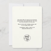 Vrolijke warme Scandinavische kerstbusiness Feestdagenkaart (Achterkant)