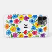 Vrolijke Waterverf Bloemen Case-Mate iPhone Case (Achterkant (horizontaal))