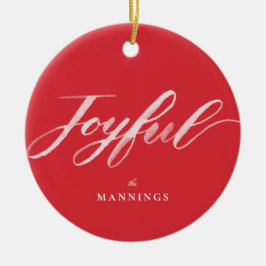 Vrolijke Waterverf borstel belettering Flat Keramisch Ornament