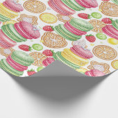 Vrolijke Waterverf Macaron Cadeaupapier (Hoek)
