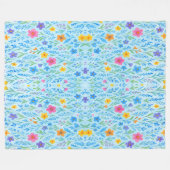 Vrolijke Waterverf Sherpa dekens (Voorkant (Horizontaal))