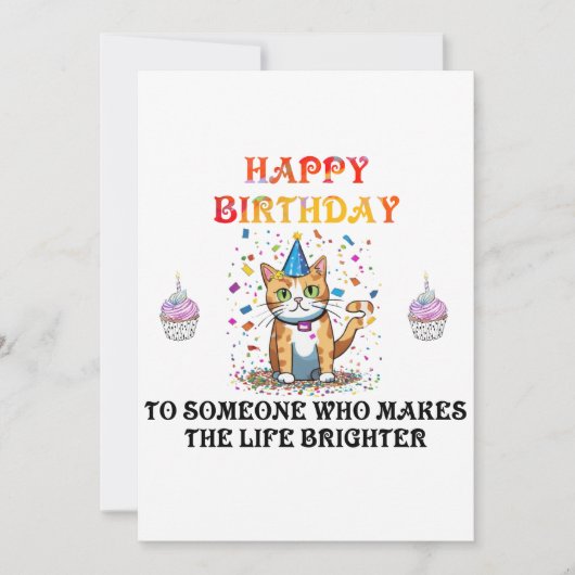 Vrolijke Wensen: Een Verjaardagskaart  Kaart (Voorkant)