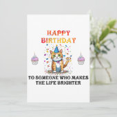 Vrolijke Wensen: Een Verjaardagskaart  Kaart (Staand voorkant)