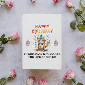 Vrolijke Wensen: Een Verjaardagskaart  Kaart