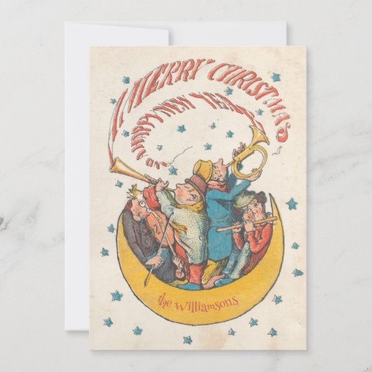 Vrolijke Wensen Kerstkaart (Voorkant)