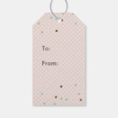 Vrolijke wensen Kerstmis 6 aangepaste fotocollage Cadeaulabel (Achterkant)