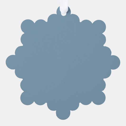 Vrolijke wensen Mooie Blauwe Aangepaste Kerstmis Ornament Kaart (Achterkant)