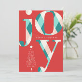 Vrolijke wensen - Vrolijke kerst Kaart (Staand voorkant)