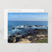 Vrolijke Wereld Oceans Dag! Feestdagenkaart (Voorkant / Achterkant)