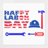 vrolijke werkdag doorlopen labels (Design 2)