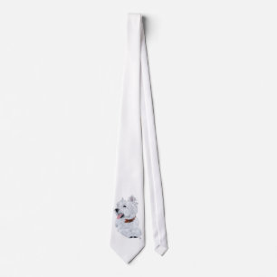 Vrolijke West Highland White Terrier Stropdas