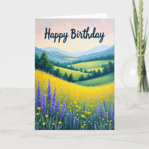 Vrolijke Wilde Bloemen Vista Kaart