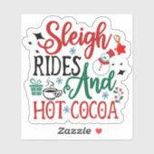 Vrolijke Winter Fun Holiday Sticker (Vel)