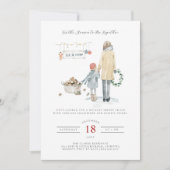 Vrolijke winter | Nostalgisch kerstfeest Kaart (Voorkant)