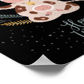 vrolijke winter poster (Hoek)