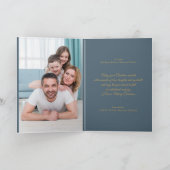 Vrolijke winter sinterklaas gepersonaliseerde foto feestdagen kaart (Binnen)