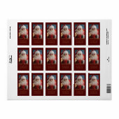 Vrolijke Winter Sinterklaas Gepersonaliseerde Kers Etiket (Full Sheet)