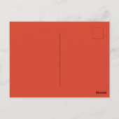 Vrolijke wintergnoom in rood Pet Briefkaart (Achterkant)