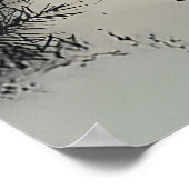 Vrolijke wintergnoom in rood Pet Poster (Hoek)