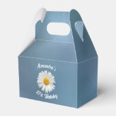 Vrolijke witte Daisy Favor Box Bedankdoosjes (Achterkant)