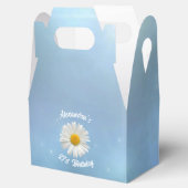 Vrolijke witte Daisy Favor Box Bedankdoosjes (Geopend)