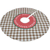 VROLIJKE WOORDEN Scottish Tartan Kerstboom Rok (Gekanteld)