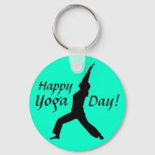 Vrolijke Yoga Dag! Sleutelhanger-Jade Sleutelhanger (Voorkant)