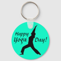 Vrolijke Yoga Dag! Sleutelhanger-Jade